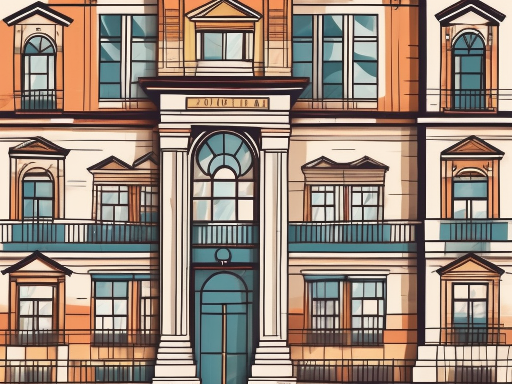 A diverse array of iconic school buildings in bogota