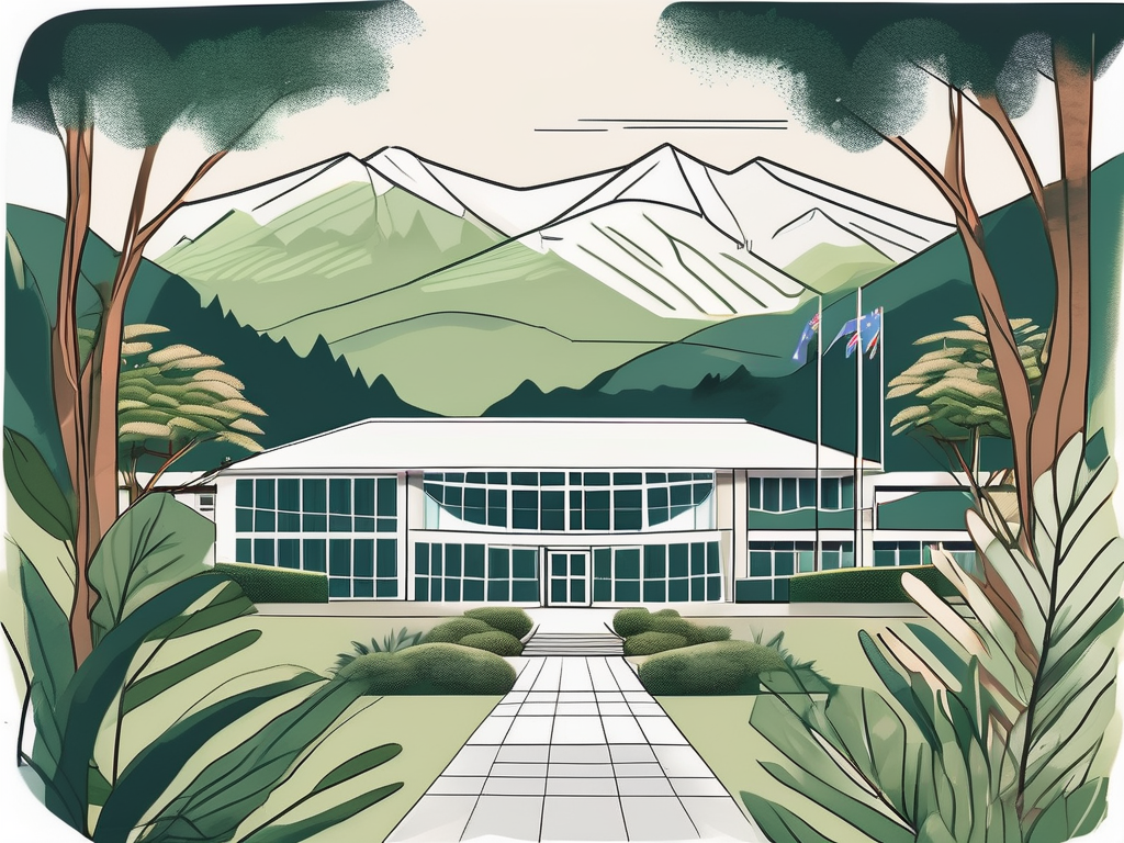 A picturesque international school building in new zealand