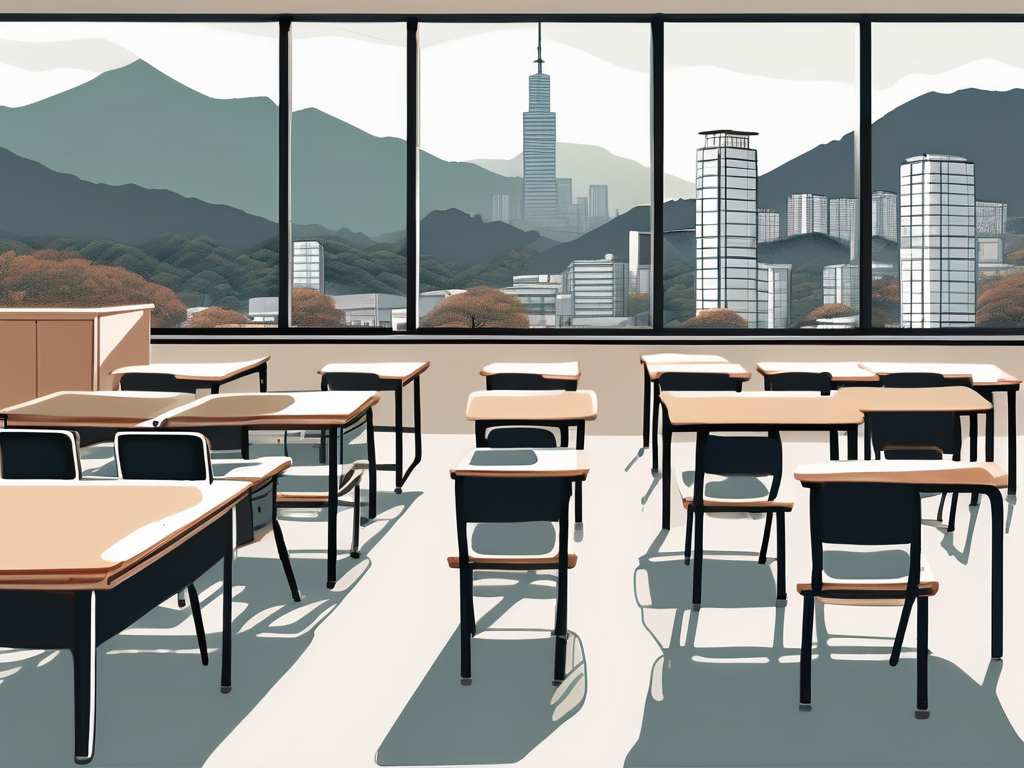 A classroom setting in an international school in seoul