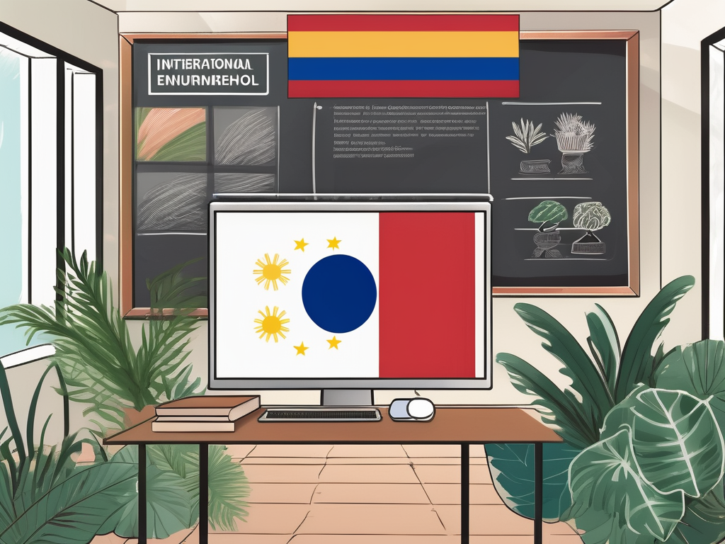 A classroom setting with diverse educational materials