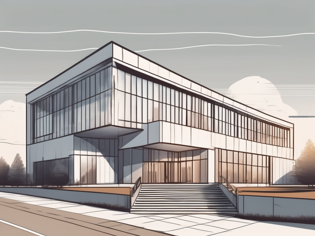 The smic private school building with a pathway leading to its entrance