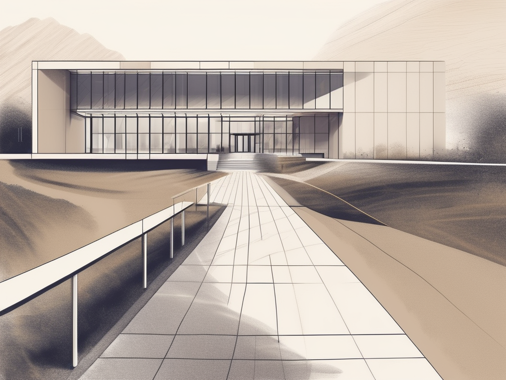 The alcanta international college building with a pathway leading towards it