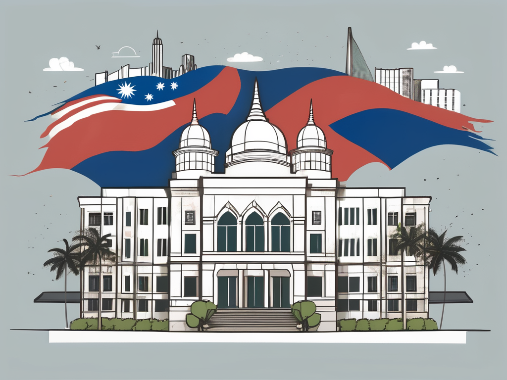 The international school of kuala lumpur surrounded by malaysian landmarks