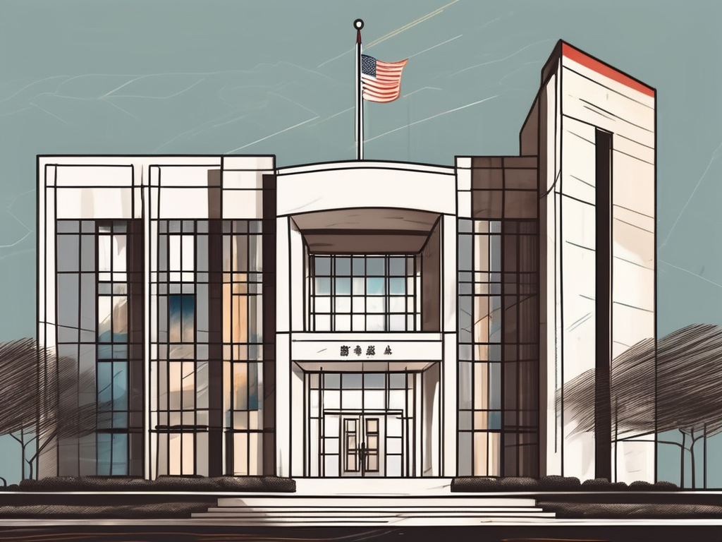 The shanghai american school building with a symbolic representation of job opportunities