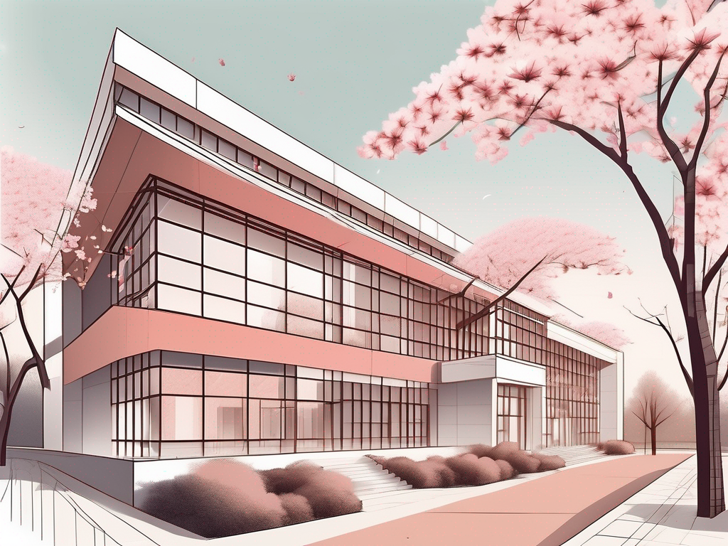 The international school of beijing's campus with distinctive architectural details