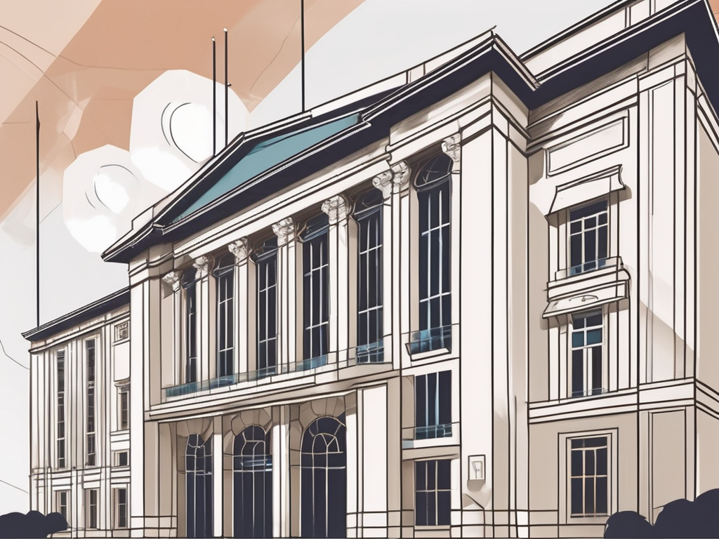 The lycée français de singapour building with a focus on its architectural features