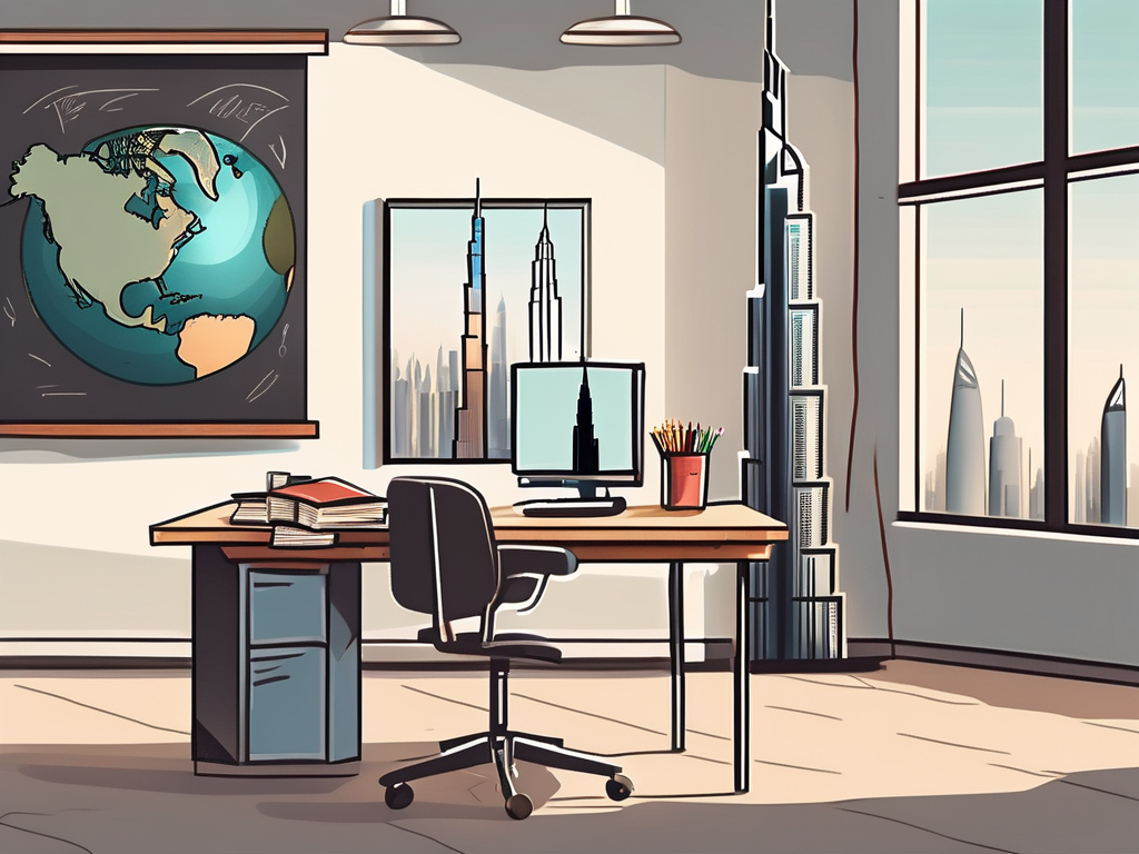 A classroom scene in dubai