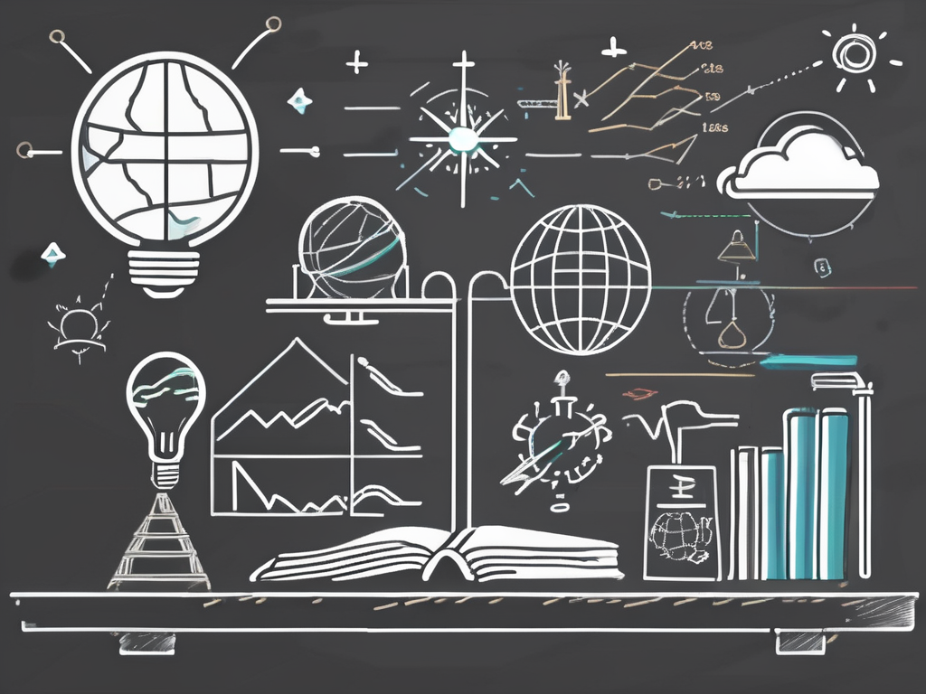 A diverse array of school desks