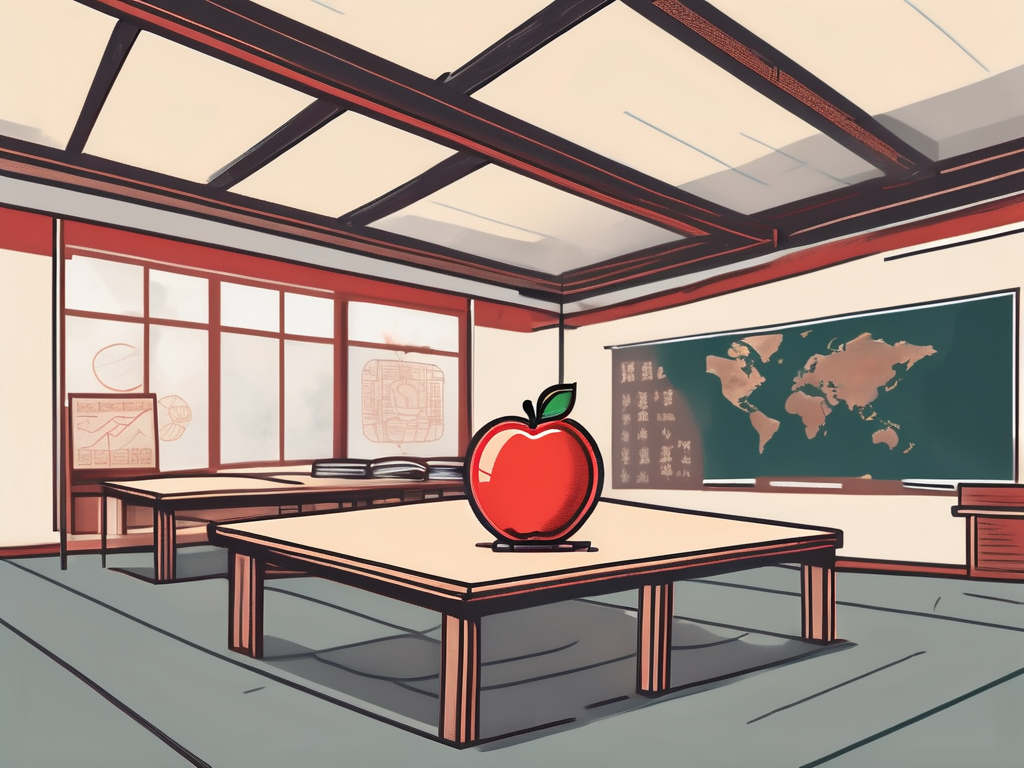 A classroom setting in china