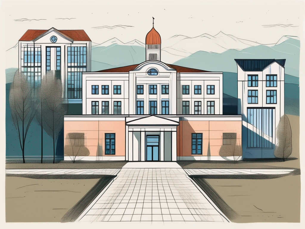 Five different school buildings