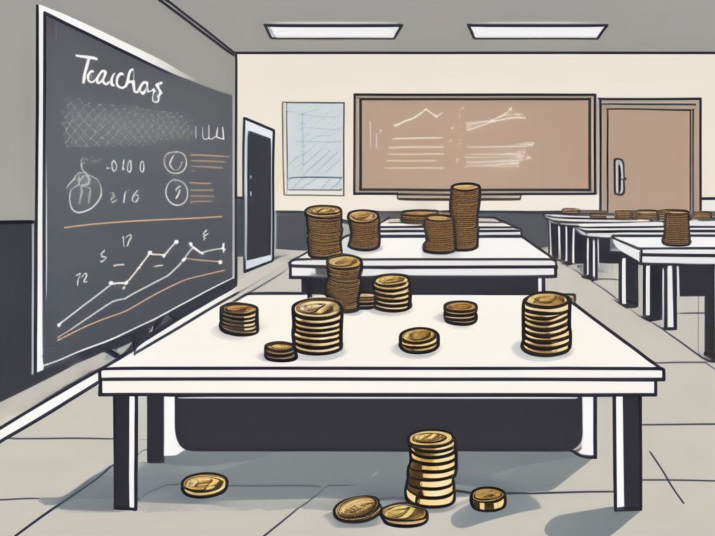 A classroom scene in dubai with a chalkboard