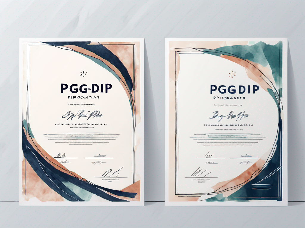 Two different types of diplomas