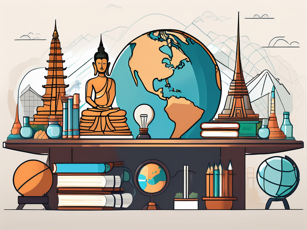 A diverse array of educational tools like books