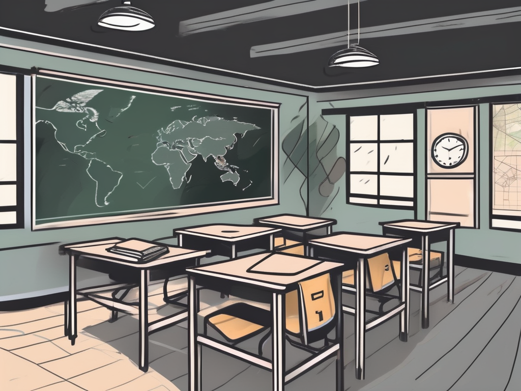 A classroom setting in thailand