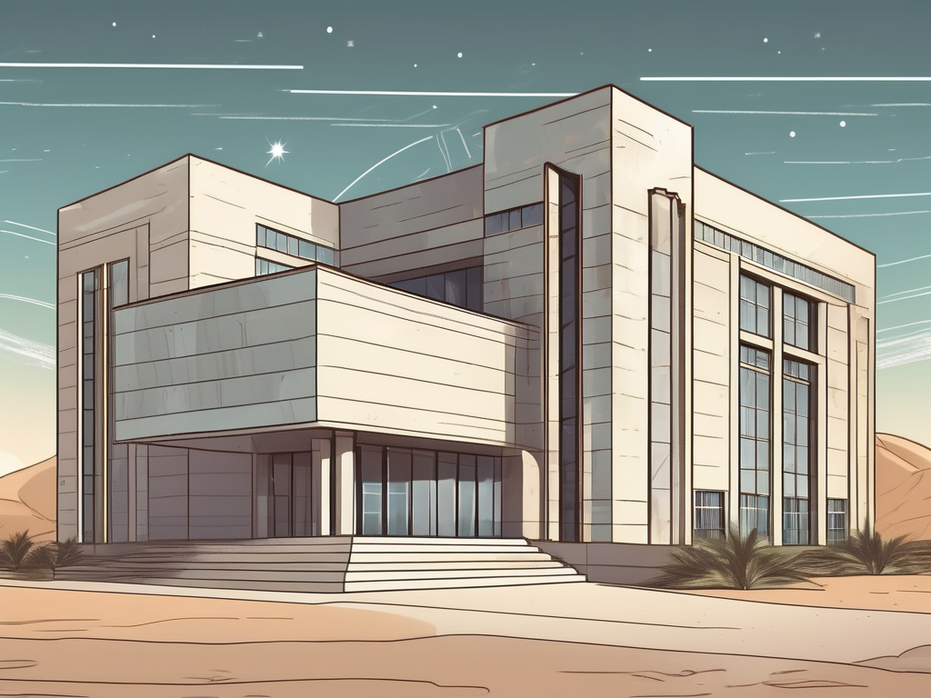 A prestigious school building in saudi arabia