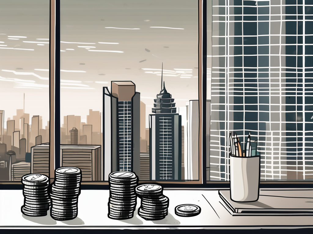 A typical bangkok cityscape with a school building in the foreground