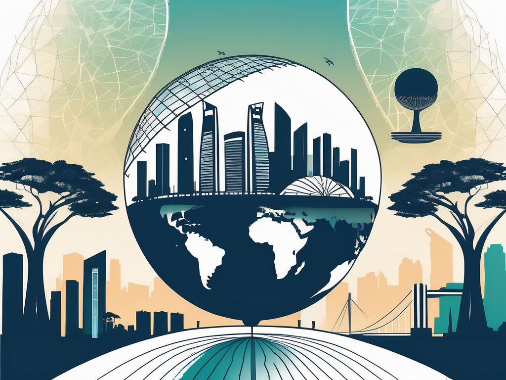 The iconic singapore skyline