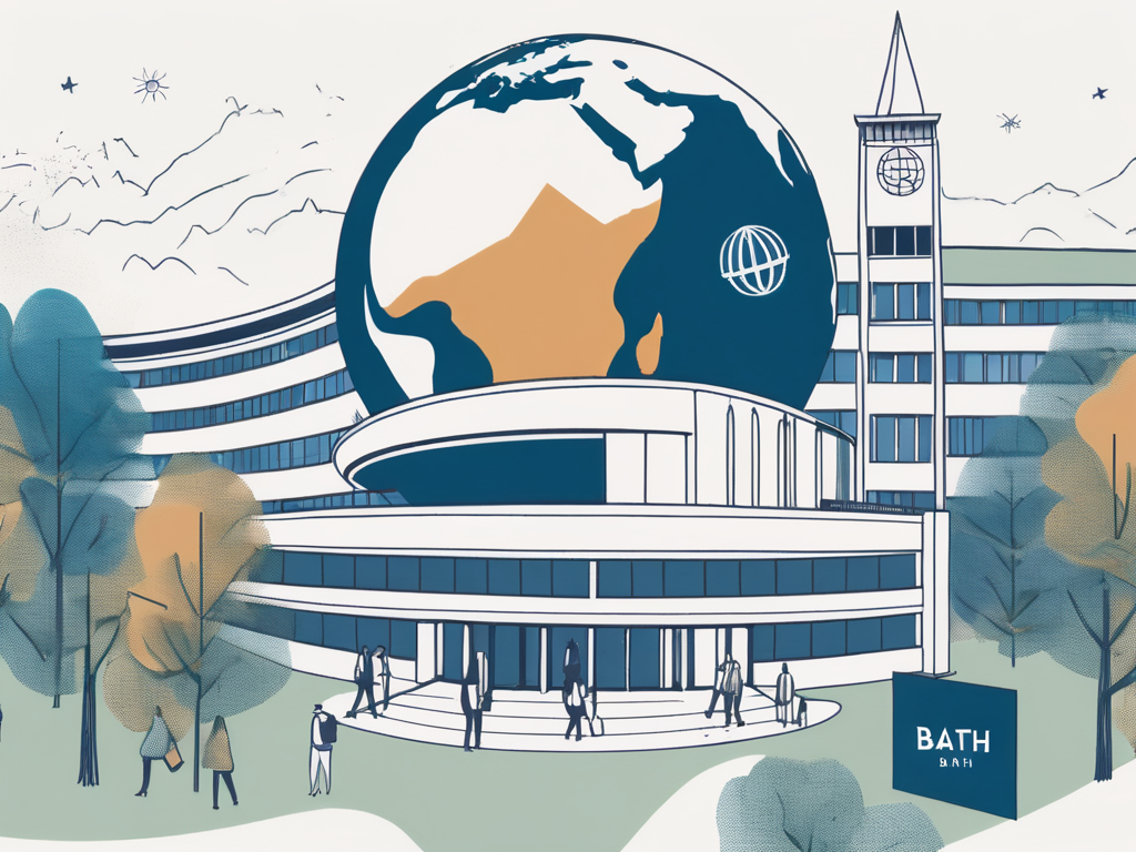 The university of bath campus with an emphasis on its educational buildings