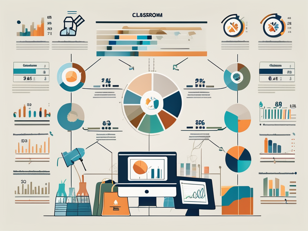 A classroom setting with diverse educational tools representative of thailand