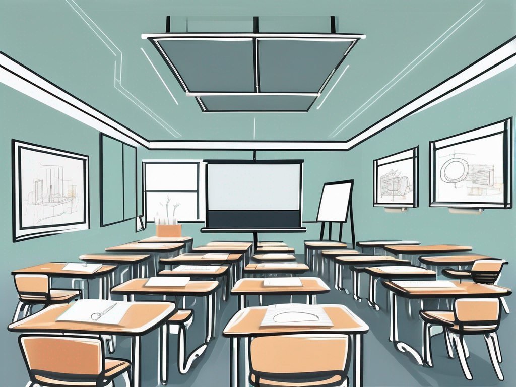 A modern classroom setting in thailand