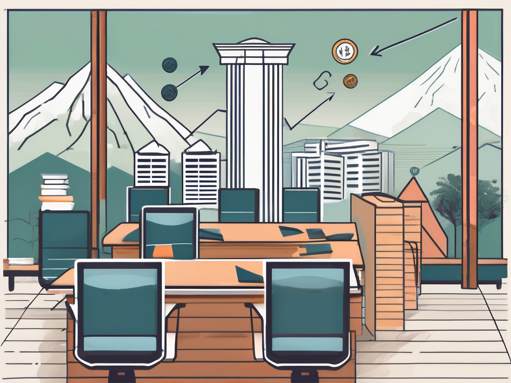 A modern classroom with advanced teaching facilities