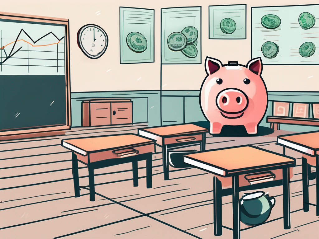 A classroom setting in china with a chalkboard