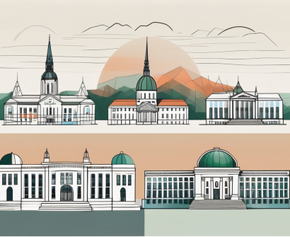Five distinct school buildings
