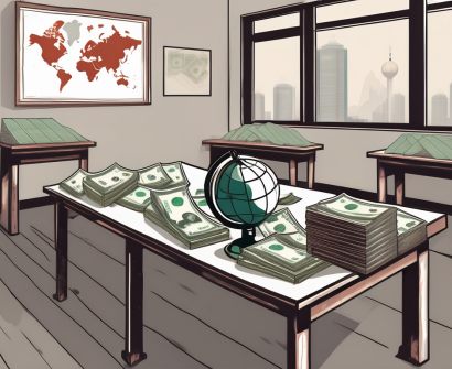 A classroom setting in china with a chalkboard