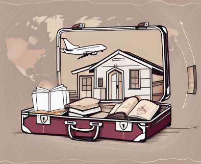 A suitcase filled with teaching materials