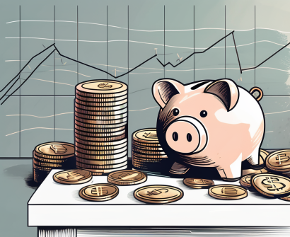 A classroom setting with a symbolic representation of money