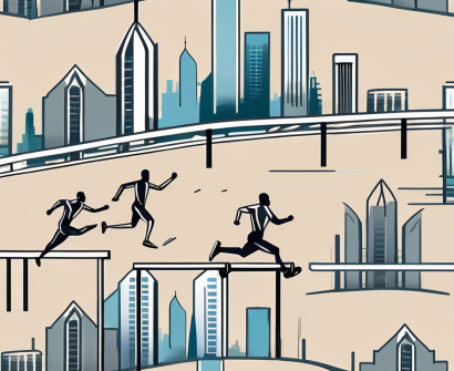 A symbolic hurdle race with four hurdles