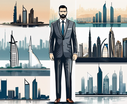 Various professional attire items such as a suit