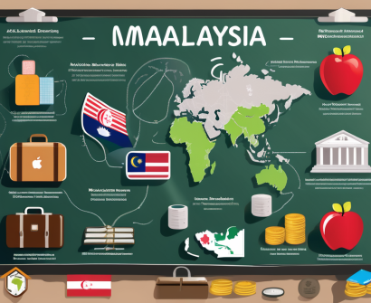 A collection of symbolic items representing teaching in malaysia