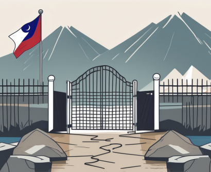 A schoolhouse with a malaysian flag