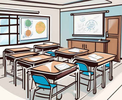A classroom setting in thailand