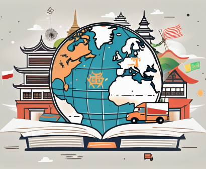 A globe focused on thailand