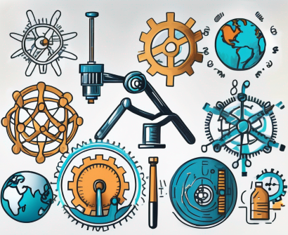 Six different tools symbolizing the unique iqts specialisations