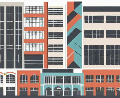 A diverse collection of school buildings representing international schools in singapore