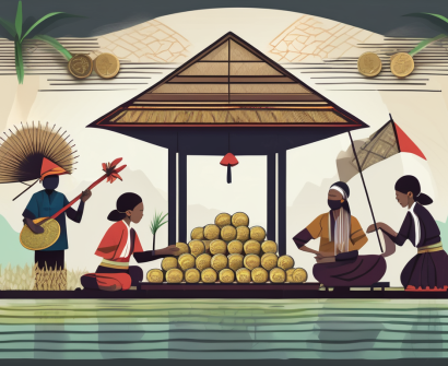A collection of traditional indonesian items