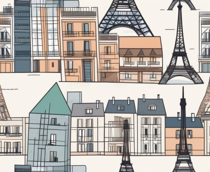 Various international landmarks