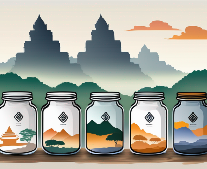 Five different jars
