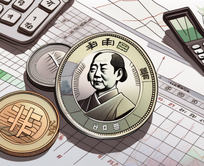 A variety of traditional japanese yen coins and bills on a desk