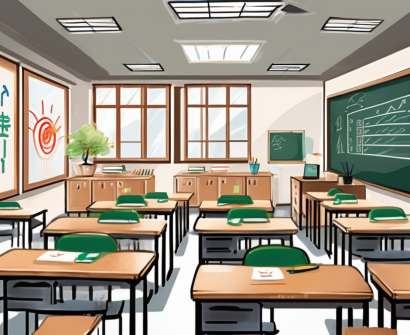 A classroom setting in china