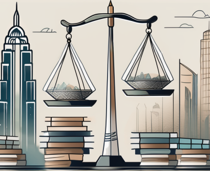 A set of scales unevenly balanced