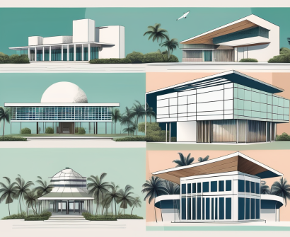 Five different school buildings