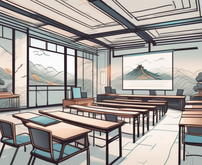 A modern classroom filled with advanced technology