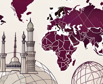 A globe with qatar highlighted