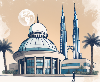 A modern international school building in dubai