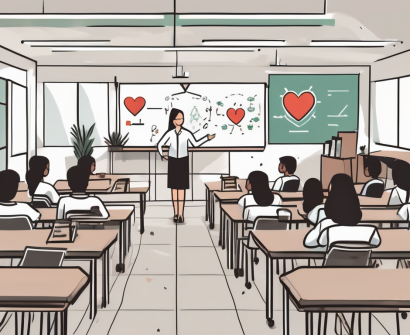 A classroom setting in malaysia