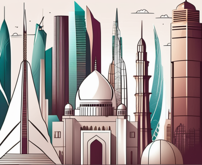 A diverse array of iconic landmarks from the top five cities in qatar